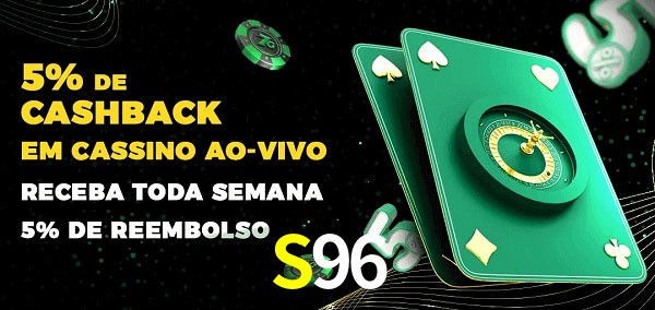 Promoções do cassino ao Vivo S96